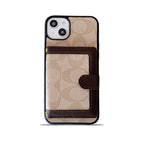 Classic iPhone Case With Wallet And Crossbody Strap White -XK240402