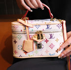 Vintage-Inspired Box hand bag – Elegant Monogram Tote Box