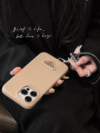 Luxury Leather Crossbody iPhone Case