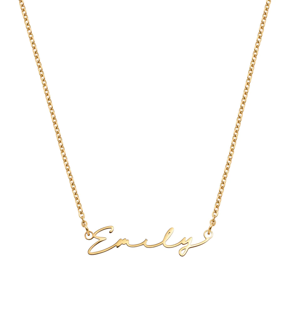 Sterling Silver Handwrite Name Necklace