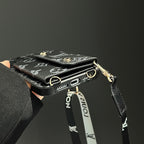 Luxury Card Bag Chain Black iPhone Case