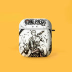ONE PIECE Luffy Zoro AirPods Case with Keychain Loop