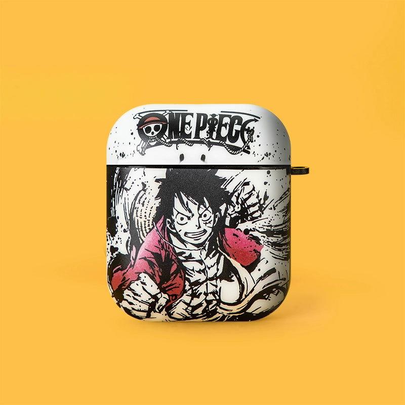 ONE PIECE Luffy Zoro AirPods Case with Keychain Loop