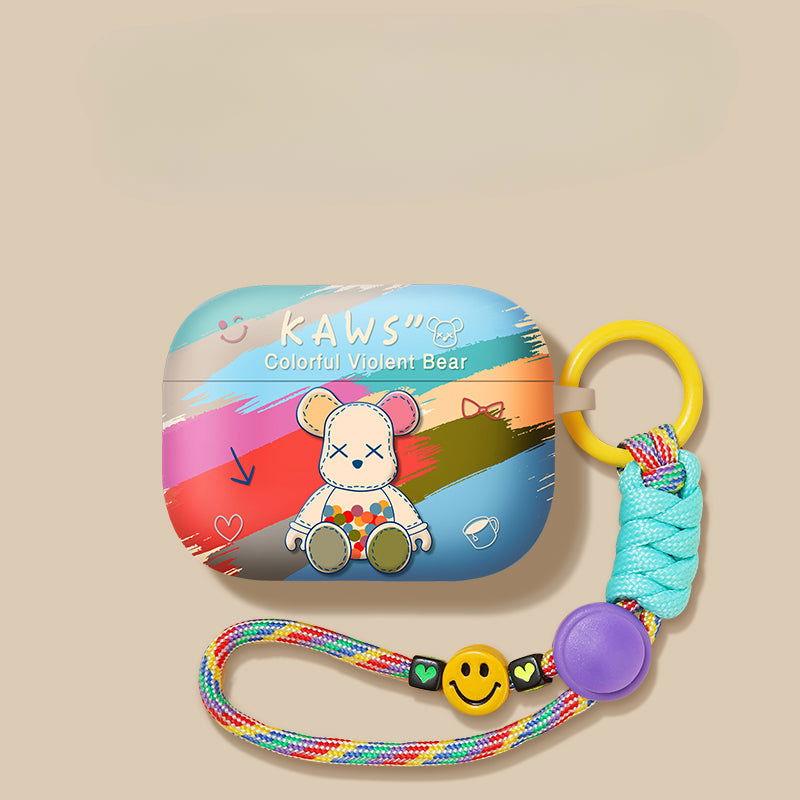 Rainbow Bear Airpods Case Frosted Soft Protective Earphone Case