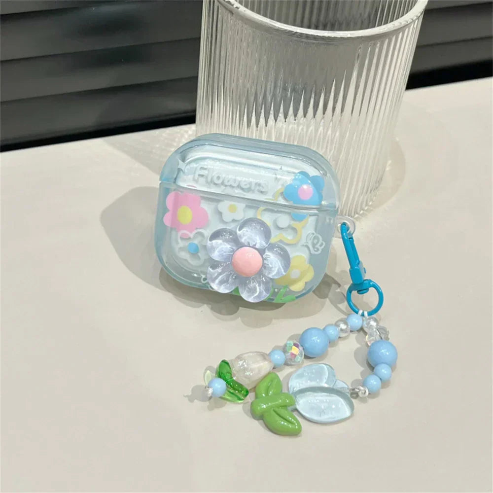 Flower Case For AirPods 1 2 3 Cover