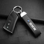 Car Keychain – Handwoven Leather & Zinc Alloy Key Ring