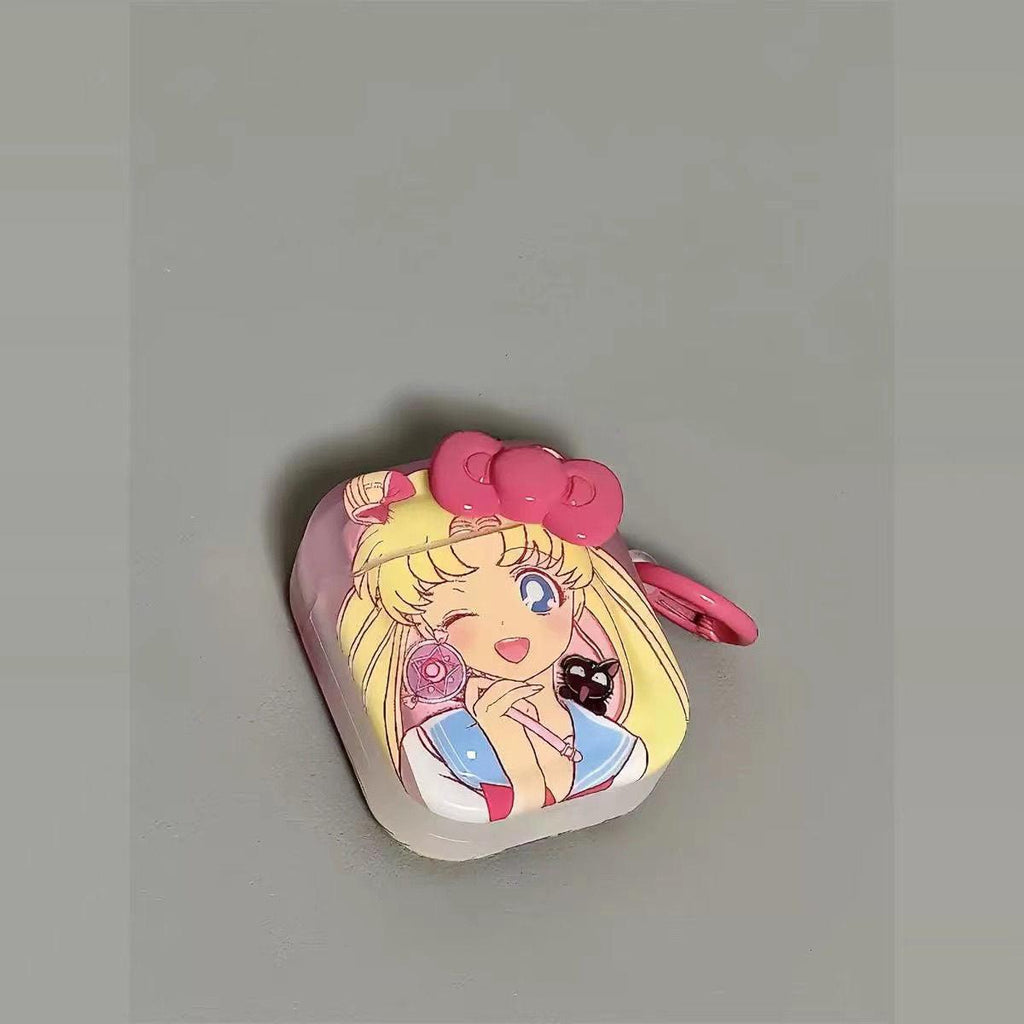 Sailor Moon Cute AirPods Case Bow with Keychain Loop