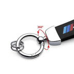 Car Keychain – Handwoven Leather & Zinc Alloy Key Ring