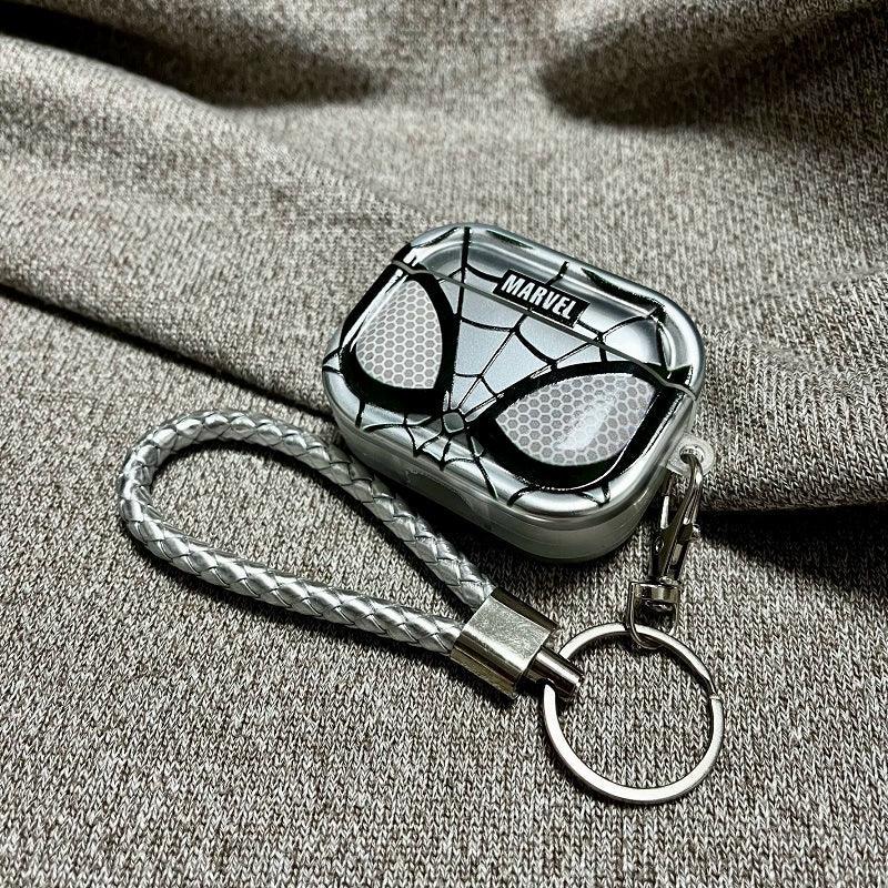 Spider Airpods Protective Case Earphone Protective Cover with Keychain Loop
